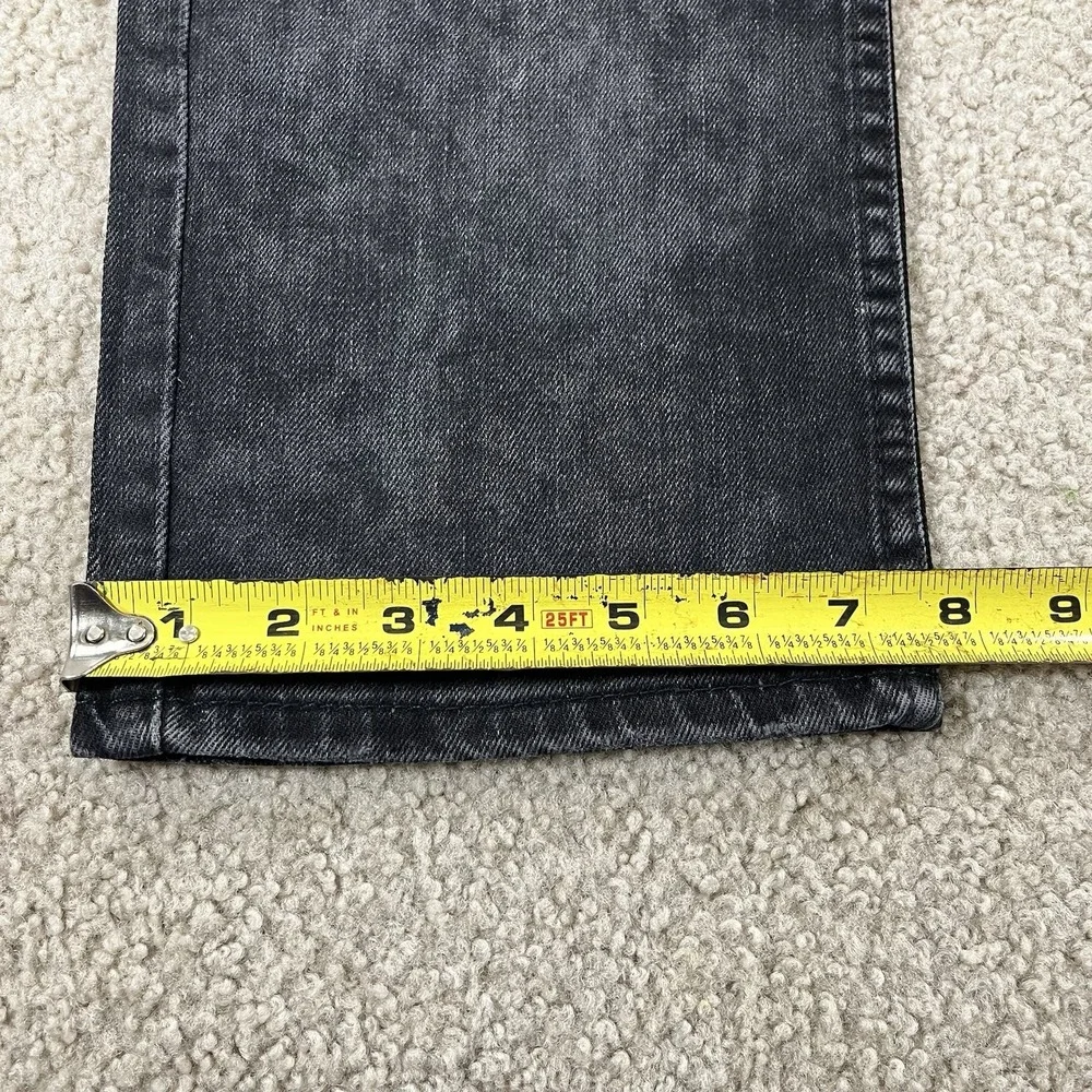 Levis 511 Sz 33x30 Fit 34x30 Black Charcoal Distressed Slim Fit Mens Faded Jeans